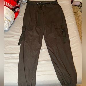Pretty little thing black cargo pants